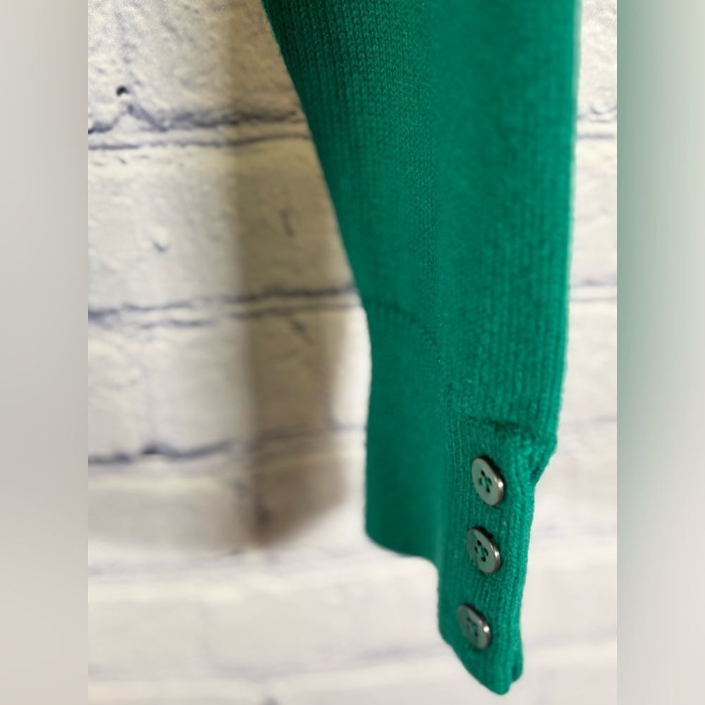 Talbots Green Cableknit Lambswool Preppy Classic Timeless Cottagecore Sweater SP - Picture 6 of 9